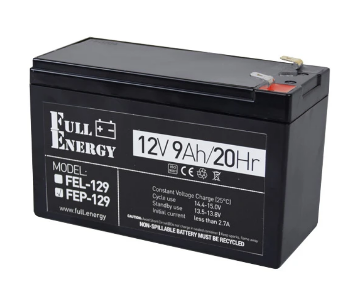 Акумулятор 12В 9 Аг для ДБЖ Full Energy FEP-129